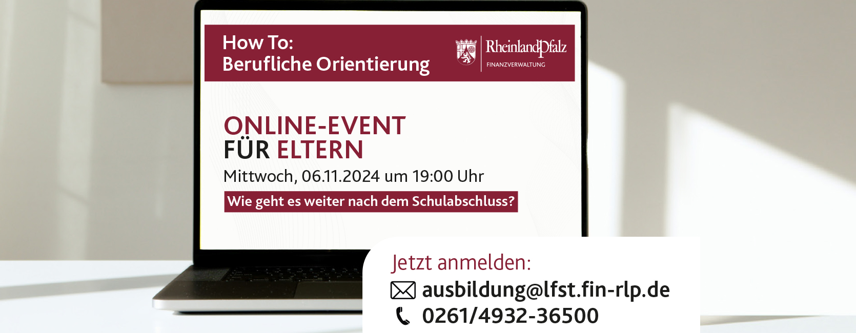 Online Eltern Seminar für Interessenten